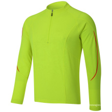 half zip cycling t-shirt long sleeves outdoor sports cycling jersey black